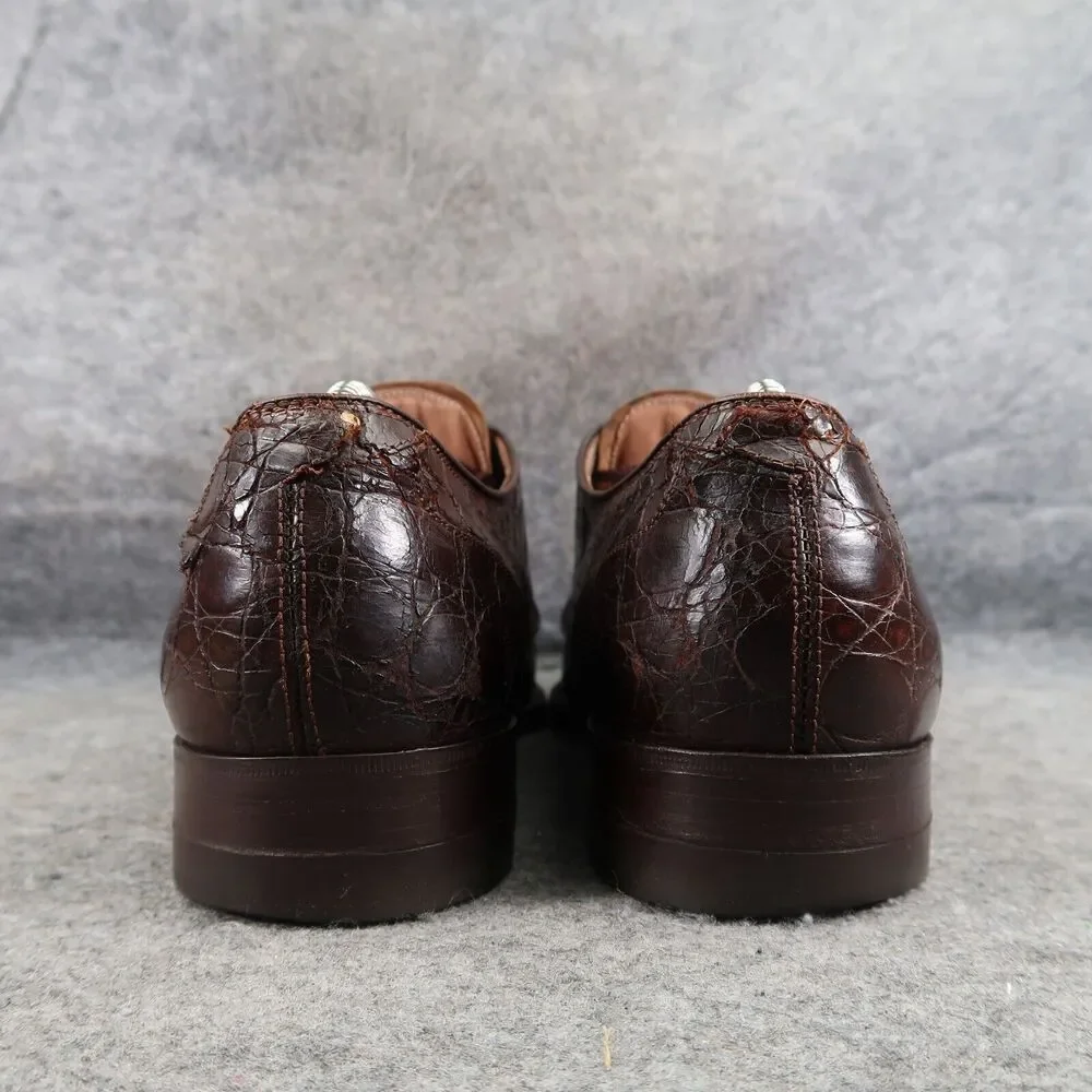 Kow Hoo Shoes Mens 45 Oxfords Exotic Leather Classic Goodyear Welt Handcrafted